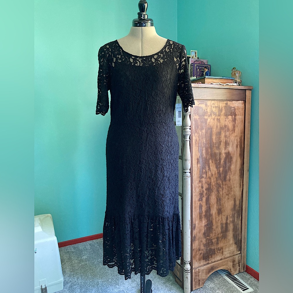 Pendleton Black Lace Dress XS NWT